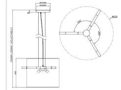 Trio Leuchten Pendelleuchte CAMDEN Messing Matt Mit Stoff Lampenschirm Weiß Ø 65cm -Bestes Beleuchtungs Geschäft pendelleuchte camden messing matt mit stoff lampen 4