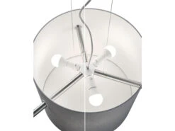 Trio Leuchten Pendelleuchte CAMDEN Messing Matt Mit Stoff Lampenschirm Weiß Ø 65cm -Bestes Beleuchtungs Geschäft pendelleuchte camden messing matt mit stoff lampen 5