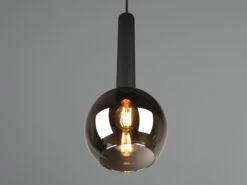 Trio Leuchten Pendelleuchte CLAYTON Industrial Einflammig Rauchglas - Glaskugel Ø 20cm -Bestes Beleuchtungs Geschäft pendelleuchte clayton industrial einflammig rauchg 4