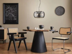 Fischer & Honsel Pendelleuchte DIMA 3flammig Rund Aus Rauchglas Industrial Ø 40cm -Bestes Beleuchtungs Geschäft pendelleuchte dima 3flammig rund aus rauchglas ind 4