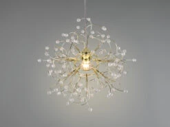 Reality Leuchten Pendelleuchte GLORIA Messing Mit Applikationen Im Florentiner Stil - Ø 52cm -Bestes Beleuchtungs Geschäft pendelleuchte gloria messing mit applikationen im 1 6