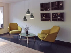 Trio Leuchten Pendelleuchte HENLEY 3 Flammig Schwarz Matt Mit Holz Ø 40cm Industrial Style -Bestes Beleuchtungs Geschäft pendelleuchte henley 3 flammig schwarz matt mit ho 6