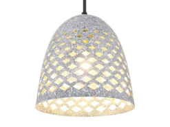 Globo Pendelleuchte HOLLIE Mit Lampenschirm Ø 20cm, Metall Silber -Bestes Beleuchtungs Geschäft pendelleuchte hollie mit lampenschirm 20cm metall 1 4