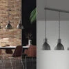 MeineWunschleuchte Pendelleuchte Industrial Style 3 Flammig In Schwarz Mit LED Dimmbar -Bestes Beleuchtungs Geschäft pendelleuchte industrial style 3 flammig in schwar