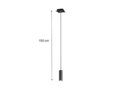Trio Leuchten Pendelleuchte MARLEY 1-flammig Metall In Schwarz Matt, Ø12cm -Bestes Beleuchtungs Geschäft pendelleuchte marley 1 flammig metall in schwarz m 3