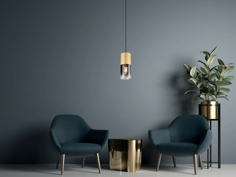 Trio Leuchten Pendelleuchte ROBIN 1 Flammig Messing Matt Mit Rauchglas Schirm Ø 10cm 7 Trio Leuchten Pendelleuchte ROBIN 1 Flammig Messing Matt Mit Rauchglas Schirm Ø 10cm – Bild 5