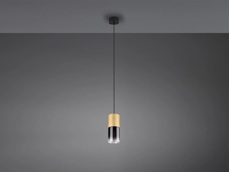 Trio Leuchten Pendelleuchte ROBIN 1 Flammig Messing Matt Mit Rauchglas Schirm Ø 10cm 10 Trio Leuchten Pendelleuchte ROBIN 1 Flammig Messing Matt Mit Rauchglas Schirm Ø 10cm – Bild 8