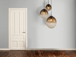 Globo Pendelleuchte VARUS 3-flammig Mit Glaskugeln Aus Amberglas -Bestes Beleuchtungs Geschäft pendelleuchte varus 3 flammig mit glaskugeln aus a 5