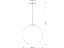 Globo Pendelleuchte VARUS Mit Glaskugel Aus Rauchglas, Ø 30cm -Bestes Beleuchtungs Geschäft pendelleuchte varus mit glaskugel aus rauchglas 30 3