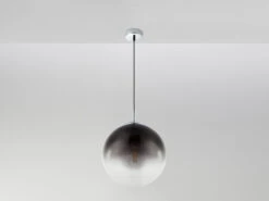 Globo Pendelleuchte VARUS Mit Glaskugel Aus Rauchglas, Ø 30cm -Bestes Beleuchtungs Geschäft pendelleuchte varus mit glaskugel aus rauchglas 30 6