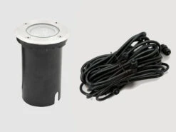 Konstsmide LED Bodeneinbaustrahler Mit 4 Farbscheiben, Ø 11 Cm, Edelstahl, IP67 -Bestes Beleuchtungs Geschäft plug in