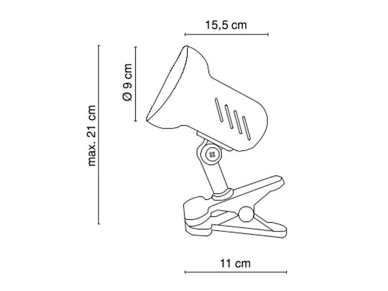 Globo Praktische Klemmleuchte / Klammerleuchte BASIC In Weiß, Schwenkbar 4 Globo Praktische Klemmleuchte / Klammerleuchte BASIC In Weiß, Schwenkbar – Bild 2