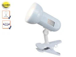 Globo Praktische Klemmleuchte / Klammerleuchte BASIC In Weiß, Schwenkbar 8 Globo Praktische Klemmleuchte / Klammerleuchte BASIC In Weiß, Schwenkbar -Bestes Beleuchtungs Geschäft praktische klemmleuchte klammerleuchte basic in we 2