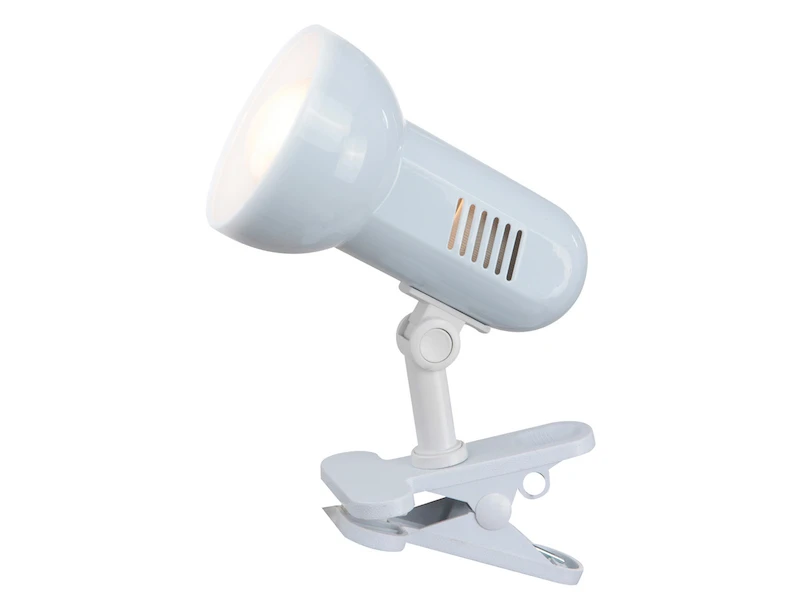 Globo Praktische Klemmleuchte / Klammerleuchte BASIC In Weiß, Schwenkbar 3 Globo Praktische Klemmleuchte / Klammerleuchte BASIC In Weiß, Schwenkbar