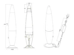 Reality Leuchten Raketen Lavalampe 90er Jahre Lichtsäule In Gelb,blau/Silber, Höhe 41cm Ø10cm 12 Reality Leuchten Raketen Lavalampe 90er Jahre Lichtsäule In Gelb,blau/Silber, Höhe 41cm Ø10cm -Bestes Beleuchtungs Geschäft raketen lavalampe 90er jahre lichtsaeule in gelbbl 4