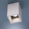 Trio Leuchten Rechteckige Vintage Deckenleuchte CUBE Aus Beton Down Light 15x10cm