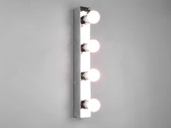 Trio Leuchten Retro Badezimmer Wandleuchte THEATRO In Chrom 55cm - Spiegelleuchte -Bestes Beleuchtungs Geschäft retro badezimmer wandleuchte theatro in chrom 55cm 4