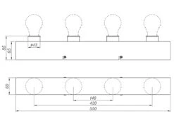 Trio Leuchten Retro LED Badezimmer Wandleuchte In Chrom 55cm - Spiegelleuchte 15 Trio Leuchten Retro LED Badezimmer Wandleuchte In Chrom 55cm - Spiegelleuchte -Bestes Beleuchtungs Geschäft retro led badezimmer wandleuchte in chrom 55cm spi 6