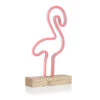 Smartwares Retro LED Tischleuchte / Dekoleuchte Flamingo, Pinkes Licht, Höhe Ca. 33cm