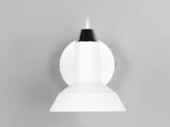 MeineWunschleuchte Retro LED Wandstrahler 1-flammig Aus Metall In Weiß Matt -Bestes Beleuchtungs Geschäft retro led wandstrahler 1 flammig aus metall in wei 4