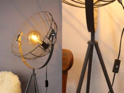 ECO-LIGHT Retro Stehleuchte LED GRID Mit Schwenkbarem Gitterschirm Aus Metall Anthrazit 13 ECO-LIGHT Retro Stehleuchte LED GRID Mit Schwenkbarem Gitterschirm Aus Metall Anthrazit -Bestes Beleuchtungs Geschäft retro stehleuchte led grid mit schwenkbarem gitter 3