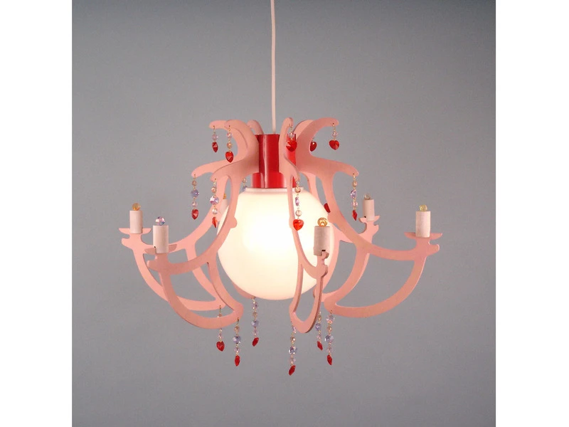 Niermann Romantische Kinderzimmerleuchte Als Kronleuchter Lüster Pendelleuchte ROSATA 5 Niermann Romantische Kinderzimmerleuchte Als Kronleuchter Lüster Pendelleuchte ROSATA – Bild 3