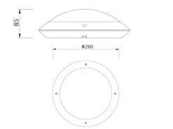 Reality Leuchten Runde Außendeckenleuchte Wandlampe CAMARO In Weiß Matt - 26 Cm -Bestes Beleuchtungs Geschäft runde aussendeckenleuchte wandlampe camaro in weis 3