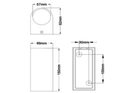Trio Leuchten Runde Außenwandleuchte ROYA Up And Down Rost-Optik, Höhe 15cm -Bestes Beleuchtungs Geschäft runde aussenwandleuchte roya up and down rost opti 6