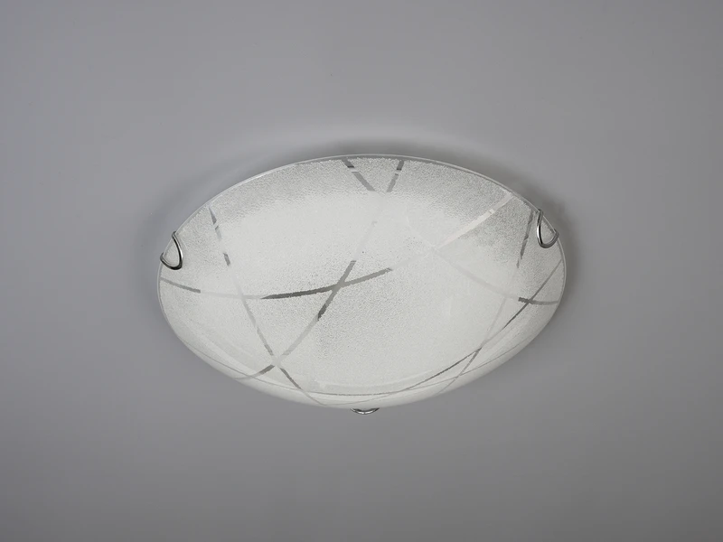 Trio Leuchten Runde Deckenschale SANDRINA Glaslampenschirm Streifendesign Ø 30 Cm 5 Trio Leuchten Runde Deckenschale SANDRINA Glaslampenschirm Streifendesign Ø 30 Cm – Bild 3