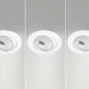 Trio Leuchten Runde Einbaustrahler Decke JURA 3er Set Ø 8,3cm Schwenkbar Weiß Matt GU10 -Bestes Beleuchtungs Geschäft runde einbaustrahler decke jura 3er set 83cm schwe 7