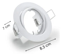 Trio Leuchten Runde Einbaustrahler Decke JURA 3er Set Ø 8,3cm Schwenkbar Weiß Matt GU10 -Bestes Beleuchtungs Geschäft runde einbaustrahler decke jura 3er set 83cm schwe 9