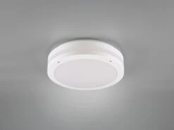 MeineWunschleuchte Runde LED Außendeckenleuchte Wandlampe 2er Set In Weiß Matt -Bestes Beleuchtungs Geschäft runde led aussendeckenleuchte wandlampe 2er set in 2