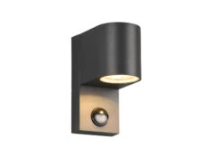 MeineWunschleuchte Runde LED Außenwandleuchte Downlight Mit Bewegungsmelder, Anthrazit -Bestes Beleuchtungs Geschäft runde led aussenwandleuchte downlight mit bewegung 1