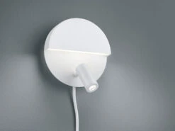 Trio Leuchten Runde Wandleuchte / Wandspot MARIO Mit Weiß Mattem Korpus Und Schalter -Bestes Beleuchtungs Geschäft runde wandleuchte wandspot mario mit weiss mattem 1 2