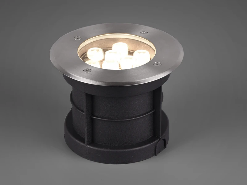 Trio Leuchten Runder Bodeneinbauspot BELAJA Edelstahl Ø 16cm IP65 - Bodenstrahler Für Einfahrt 5 Trio Leuchten Runder Bodeneinbauspot BELAJA Edelstahl Ø 16cm IP65 - Bodenstrahler Für Einfahrt – Bild 3