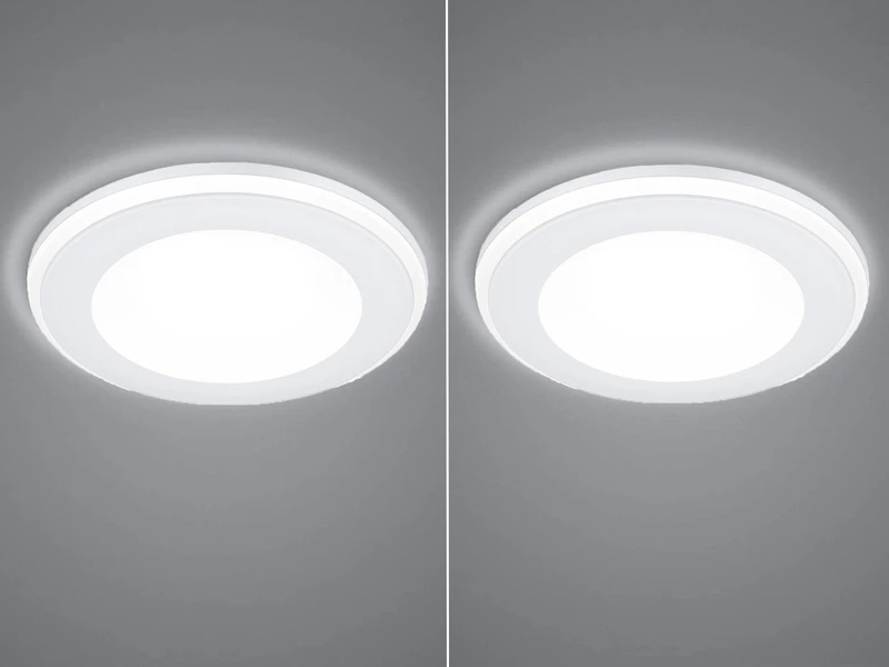 Trio Leuchten Runder LED Deckeneinbaustrahler 2er Set In Weiß Matt Ø 14,8cm 5 Trio Leuchten Runder LED Deckeneinbaustrahler 2er Set In Weiß Matt Ø 14,8cm – Bild 3