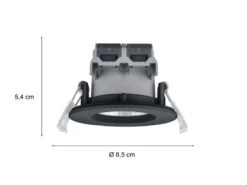 Trio Leuchten Runder LED Deckeneinbaustrahler 4er Set Dimmbar In Schwarz, IP65 -Bestes Beleuchtungs Geschäft runder led deckeneinbaustrahler 4er set dimmbar in 2