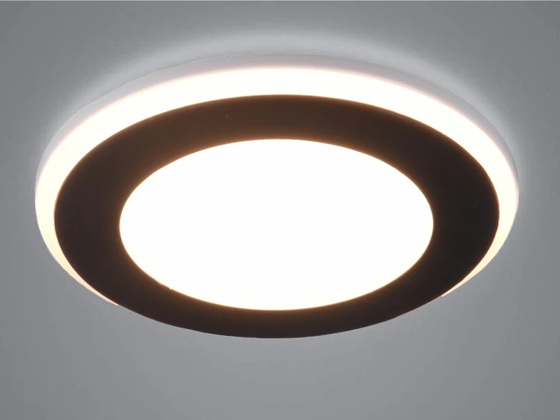Trio Leuchten Runder LED Deckeneinbaustrahler AURA Schwarz Matt Ø 14,8cm 5 Trio Leuchten Runder LED Deckeneinbaustrahler AURA Schwarz Matt Ø 14,8cm – Bild 3