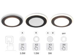 Trio Leuchten Runder LED Deckeneinbaustrahler AURA Schwarz Matt Ø 14,8cm 17 Trio Leuchten Runder LED Deckeneinbaustrahler AURA Schwarz Matt Ø 14,8cm -Bestes Beleuchtungs Geschäft runder led deckeneinbaustrahler aura schwarz matt 1 5