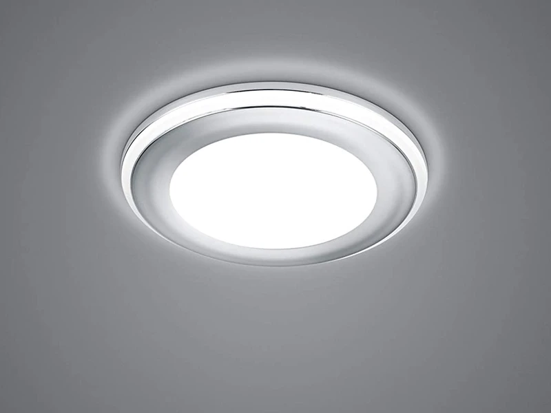 Trio Leuchten Runder LED Deckeneinbaustrahler AURA Silber Chromfarben Ø 8,2cm 5 Trio Leuchten Runder LED Deckeneinbaustrahler AURA Silber Chromfarben Ø 8,2cm – Bild 3