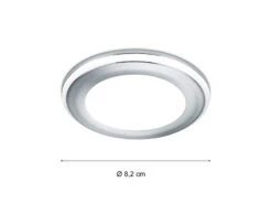 Trio Leuchten Runder LED Deckeneinbaustrahler AURA Silber Chromfarben Ø 8,2cm 15 Trio Leuchten Runder LED Deckeneinbaustrahler AURA Silber Chromfarben Ø 8,2cm -Bestes Beleuchtungs Geschäft runder led deckeneinbaustrahler aura silber chromf 13