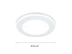 Trio Leuchten Runder LED Deckeneinbaustrahler AURA Weiß Matt Ø 8,2cm -Bestes Beleuchtungs Geschäft runder led deckeneinbaustrahler aura weiss matt 82 3