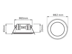 Trio Leuchten Runder LED Deckeneinbaustrahler AURA Weiß Matt Ø 8,2cm -Bestes Beleuchtungs Geschäft runder led deckeneinbaustrahler aura weiss matt 82 8