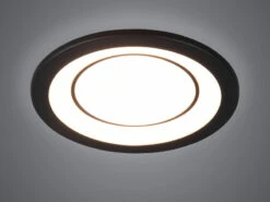 Trio Leuchten Runder LED Deckeneinbaustrahler CORE In Schwarz Matt Ø 14,8cm -Bestes Beleuchtungs Geschäft runder led deckeneinbaustrahler core in schwarz ma 2