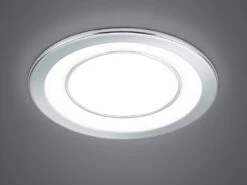 Trio Leuchten Runder LED Deckeneinbaustrahler CORE In Silber Chromfarben Ø 14,8cm -Bestes Beleuchtungs Geschäft runder led deckeneinbaustrahler core in silber chr 2