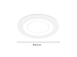 Trio Leuchten Runder LED Deckeneinbaustrahler CORE In Weiß Matt Ø 8,2cm -Bestes Beleuchtungs Geschäft runder led deckeneinbaustrahler core in weiss matt 3
