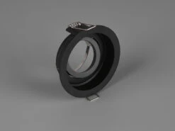 Trio Leuchten Runder LED Deckeneinbaustrahler Schwarz Matt, Schwenkbar Ø 9,2cm