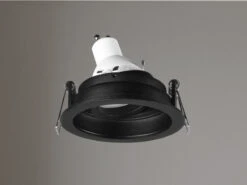 Trio Leuchten Runder LED Deckeneinbaustrahler Schwarz Matt, Schwenkbar Ø 9,2cm -Bestes Beleuchtungs Geschäft runder led deckeneinbaustrahler schwarz matt schwe 4