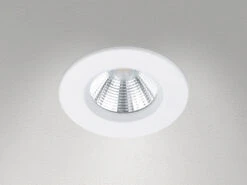 Trio Leuchten Runder LED Deckeneinbaustrahler ZAGROS Dimmbar In Weiß Matt, IP65