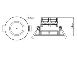Trio Leuchten Runder LED Deckeneinbaustrahler ZAGROS Dimmbar In Weiß Matt, IP65 -Bestes Beleuchtungs Geschäft runder led deckeneinbaustrahler zagros dimmbar in 1 18